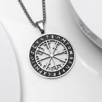 Collar Brújula Vegvisir Colgante Vikingo