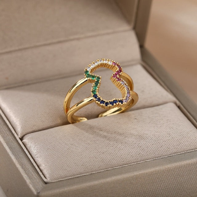 Anillo 7 Chakras Sello Mujer