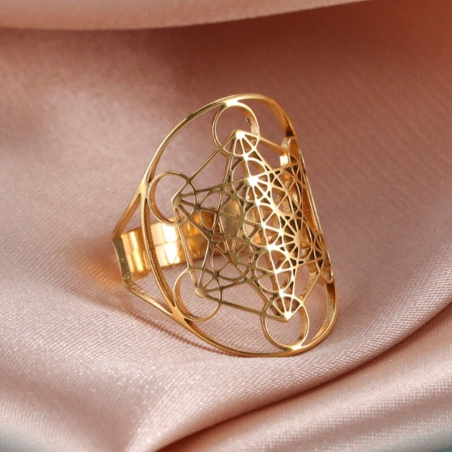 Anillo Arcángel Metatrón oro