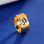 Anillo Budista Om Tibetano oro
