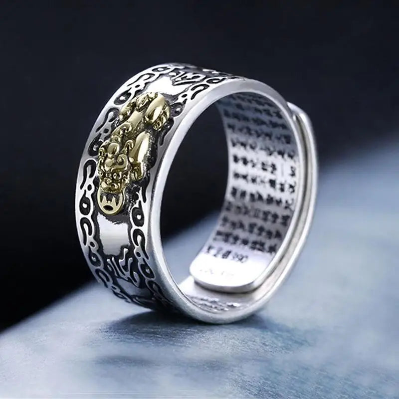 Anillo Budista Om Tibetano para Hombre o Mujer