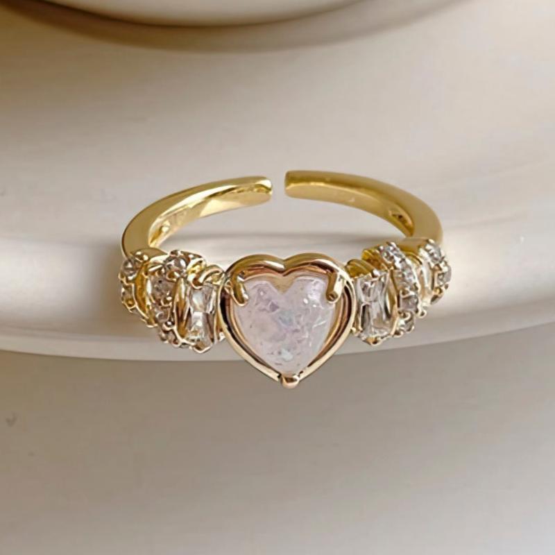 Anillo Corazón Diamante Mujer