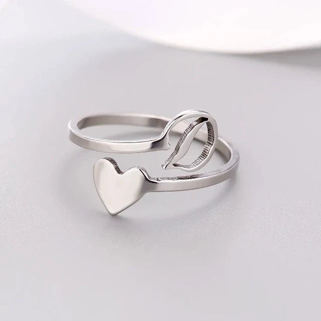 Anillo Corazón Inicial Plata D