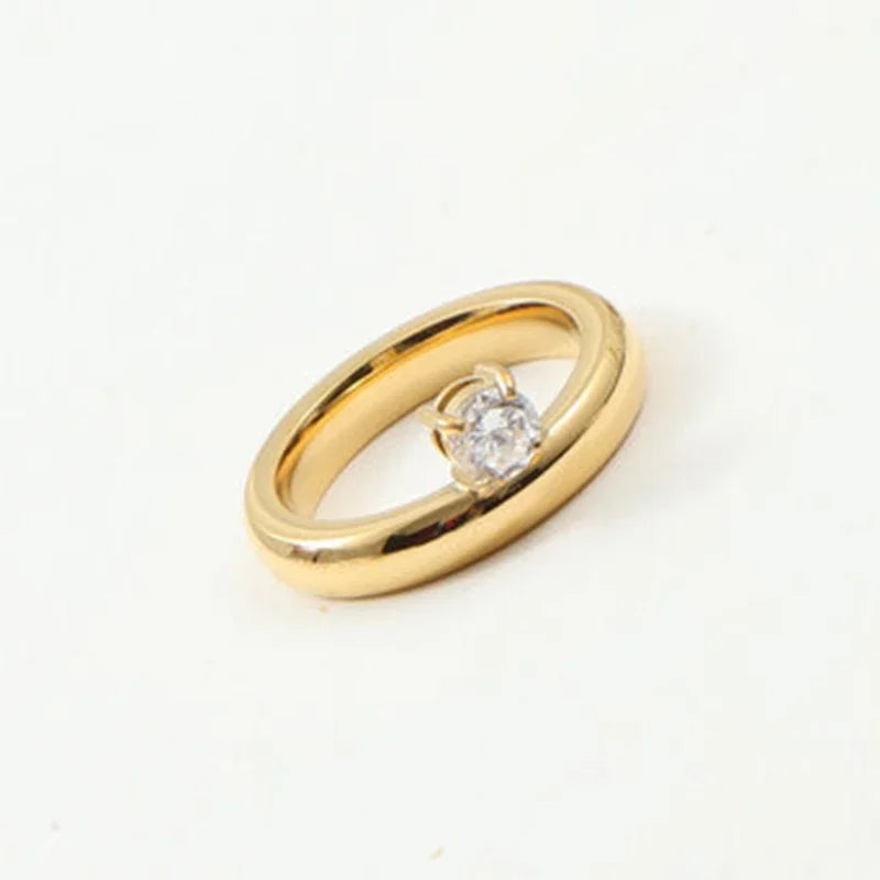 Anillo Fino Gota de Agua con Perla de circonio 2