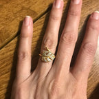 Anillo Hoja de Palma Oro