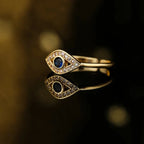 Anillo Ojo Turco Azul Maligno