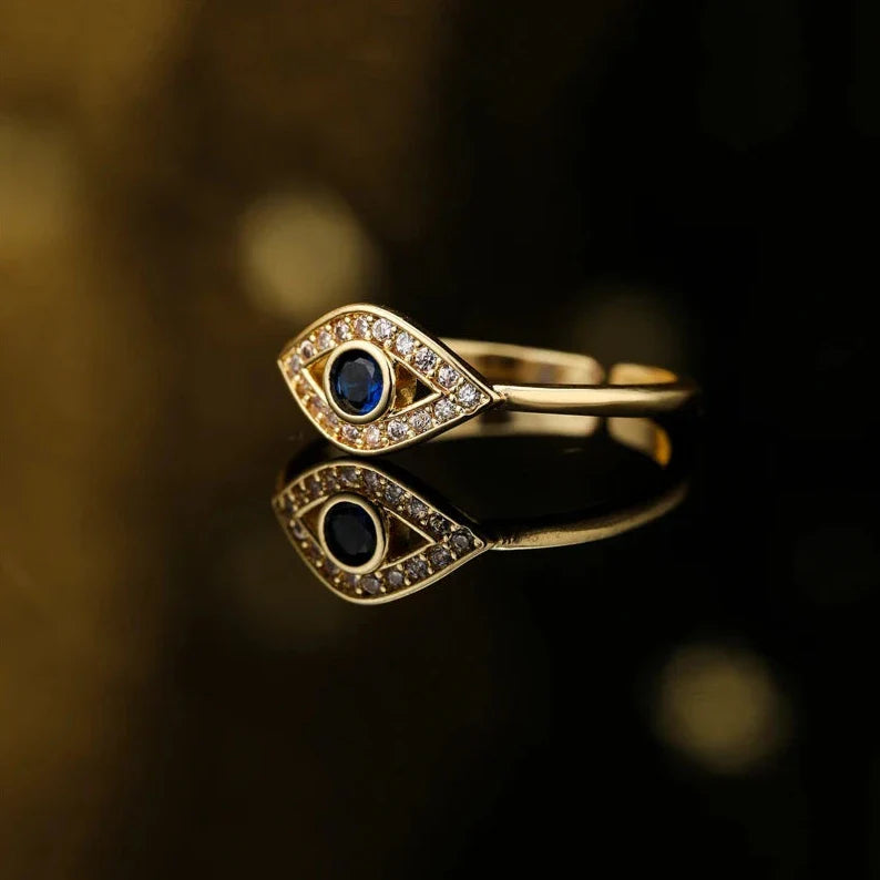 Anillo Ojo Turco Azul Maligno