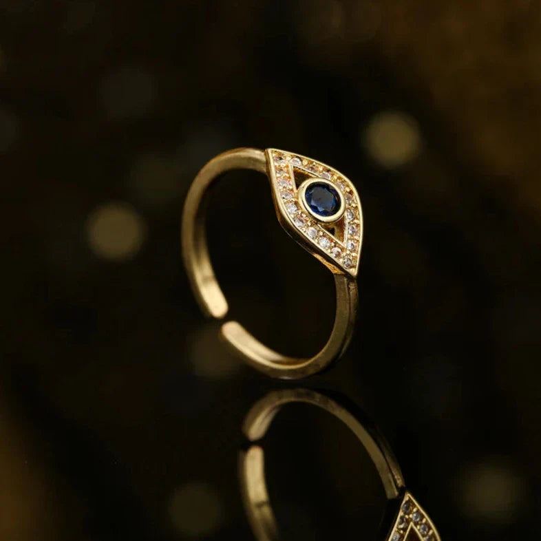 Anillo Ojo Turco Azul Maligno