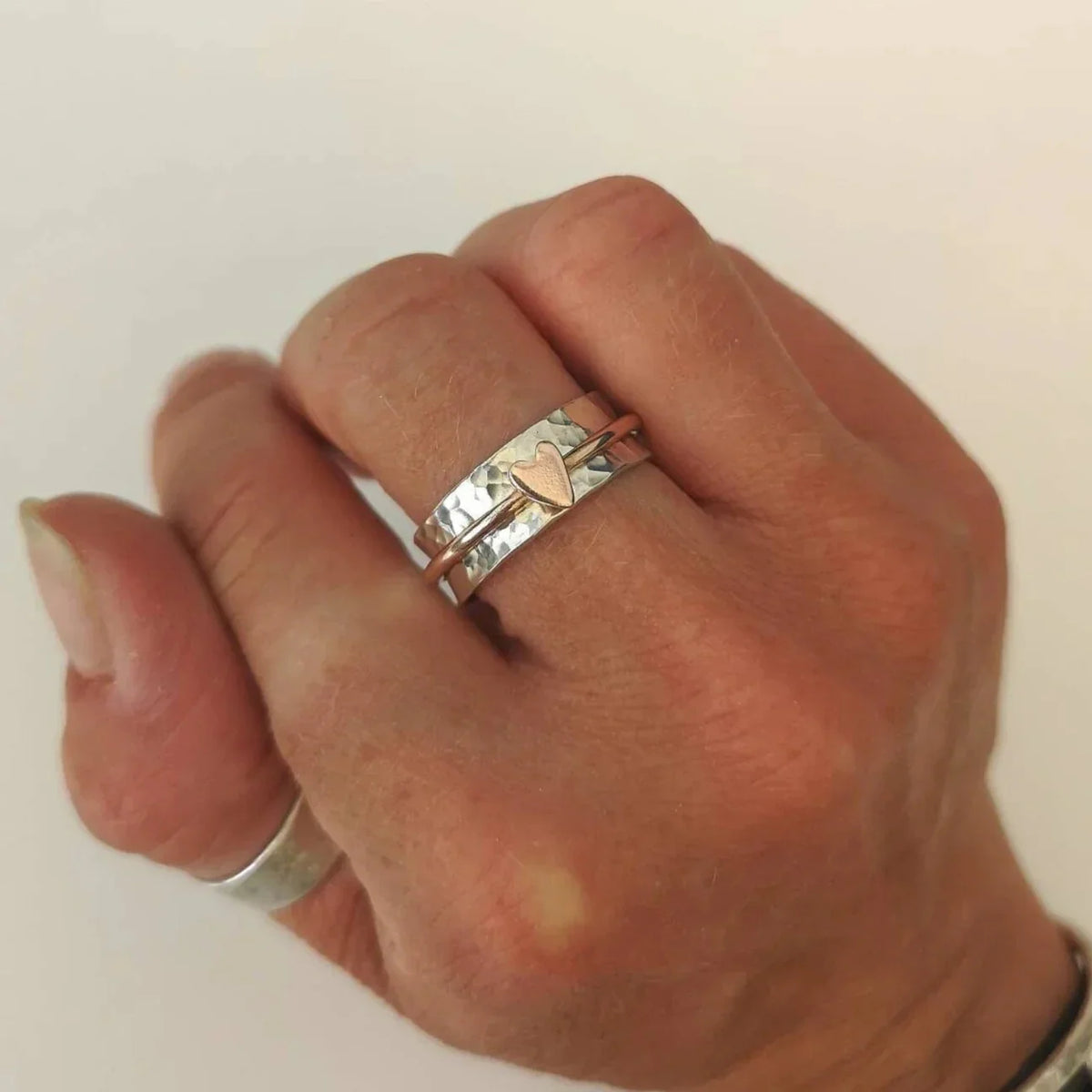Anillo Pequeño Corazón de Color