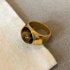 Anillo Piedra Ojo de Tigre Oro estilo B