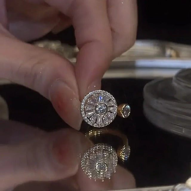 Anillo Giratorio Antiestrés para Mujer oro