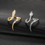 Anillo Serpiente Estilizado Mujer