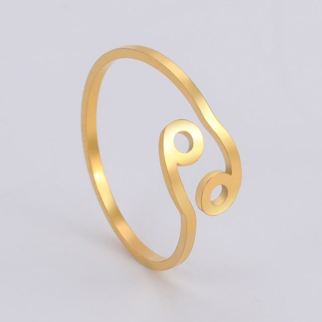 Anillo Signo del Zodiaco 12 Constelaciones