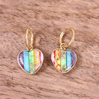 Pendientes 7 Chakras Piedras Mujer