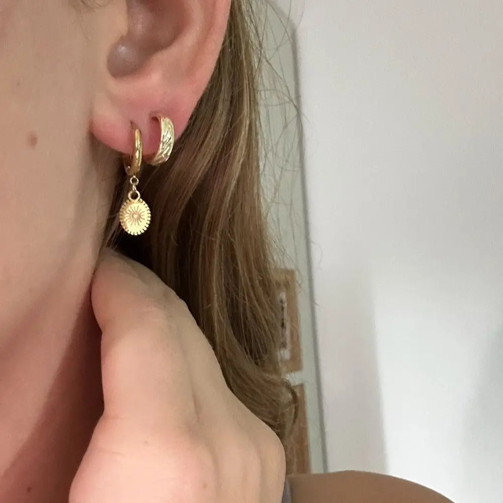 Pendientes Colgantes Brújula Rosa de los Vientos