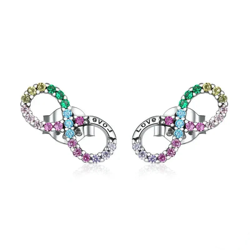 Pendientes Infinito Multicolor