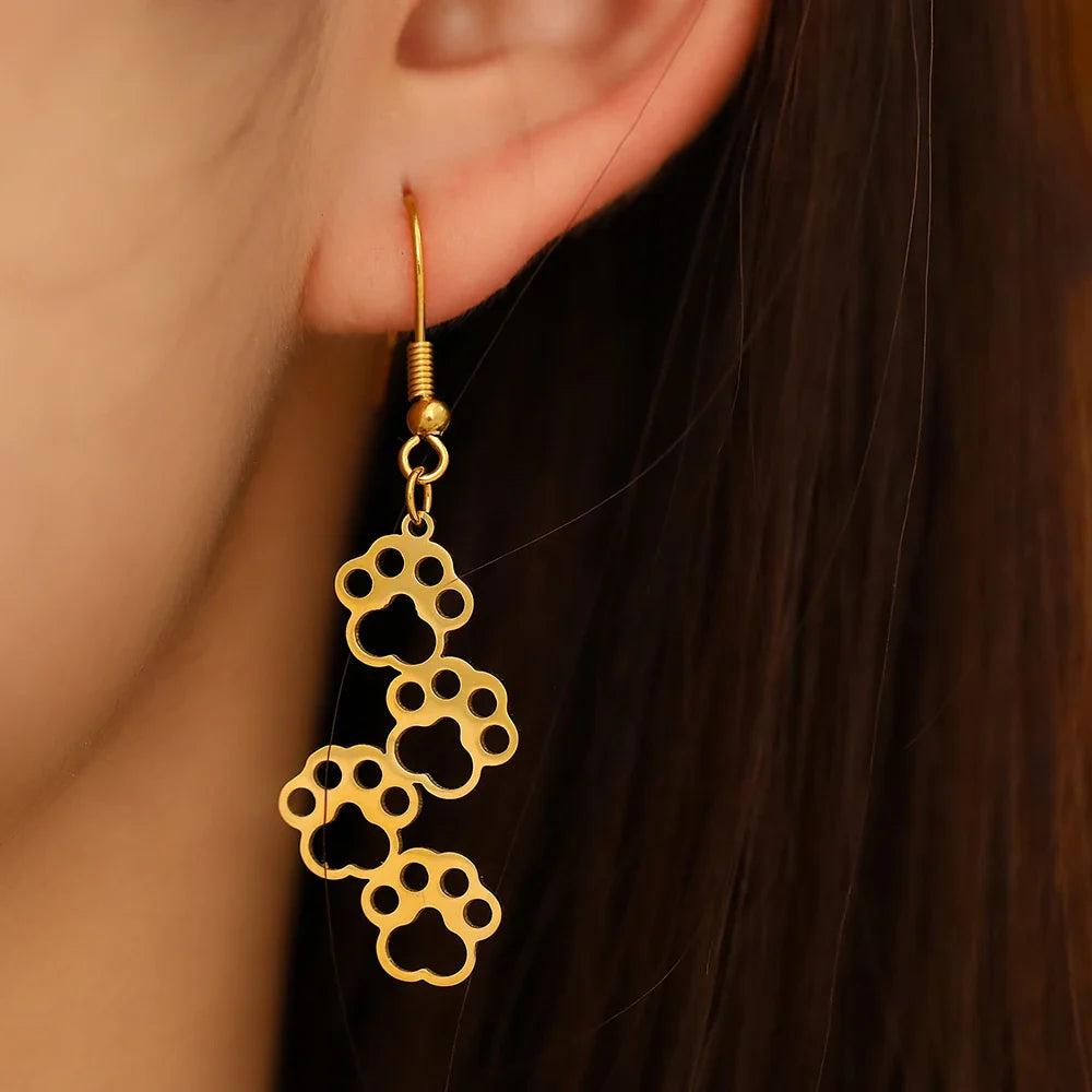 Pendientes Patas oro