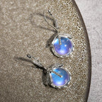 Pendientes Colgantes de Mariposa y Piedra de Luna