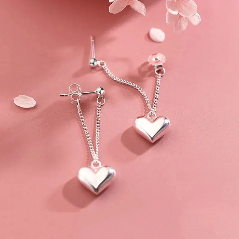Pendientes Colgantes de Corazón
