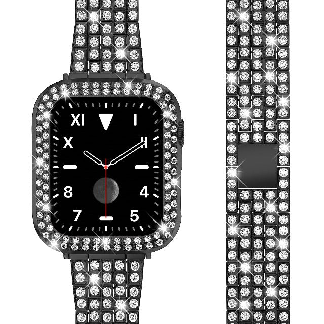 Pulsera Apple Watch Diamante para Mujer negro