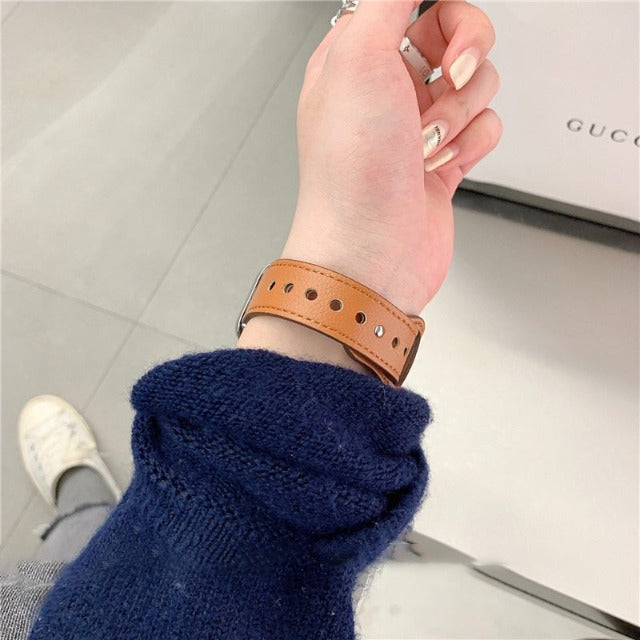 Pulsera Apple Watch de Cuero