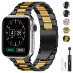 Pulsera Apple Watch en Metal negro y oro