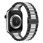 Pulsera Apple Watch en Metal negro y plata