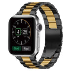 Pulsera Apple Watch en Metal negro y oro