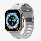 Pulsera Apple Watch de silicona quirúrgica gris