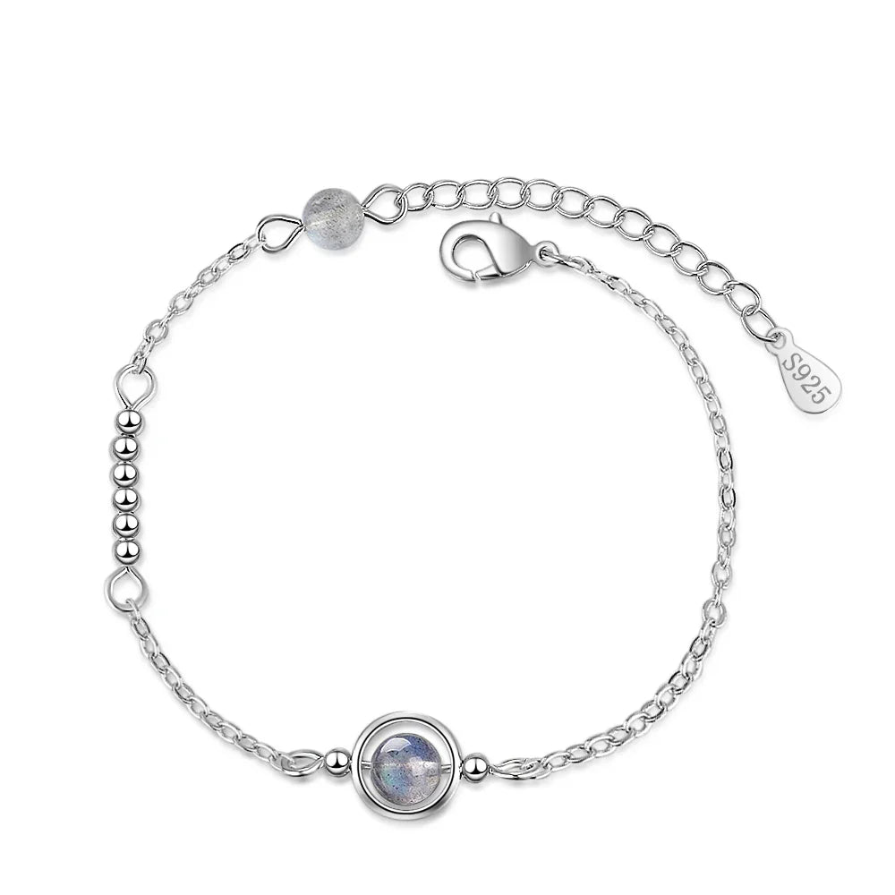Pulsera con piedra de luna de circonio