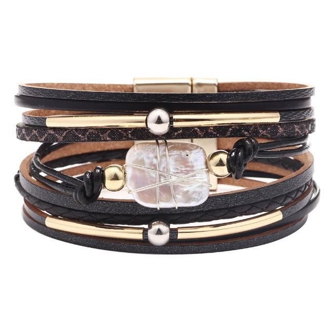 Pulsera Bohemia Chic negra