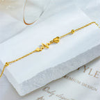 Pulsera de Tobillo con Corazones y Electrocardiograma