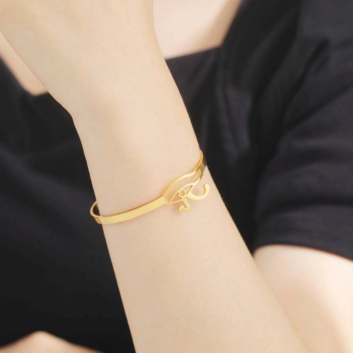 Pulsera Egipto Antiguo Con Ojo de Horus oro
