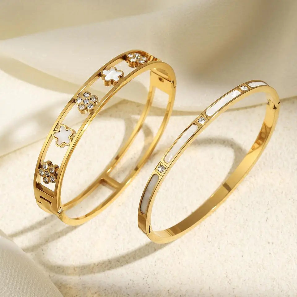 Pulsera Gourmette Flores Finas de 5 pétalos a