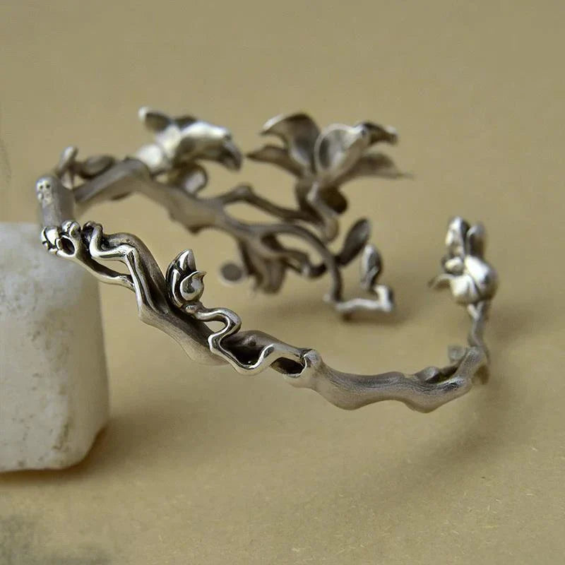 Pulsera Gourmette Flores de Magnolia