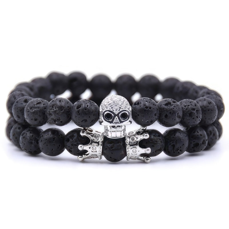 Pulsera Piedra Calavera