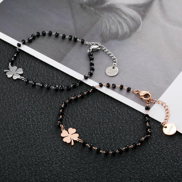 Pulsera Trébol de 4 Hojas de la Suerte