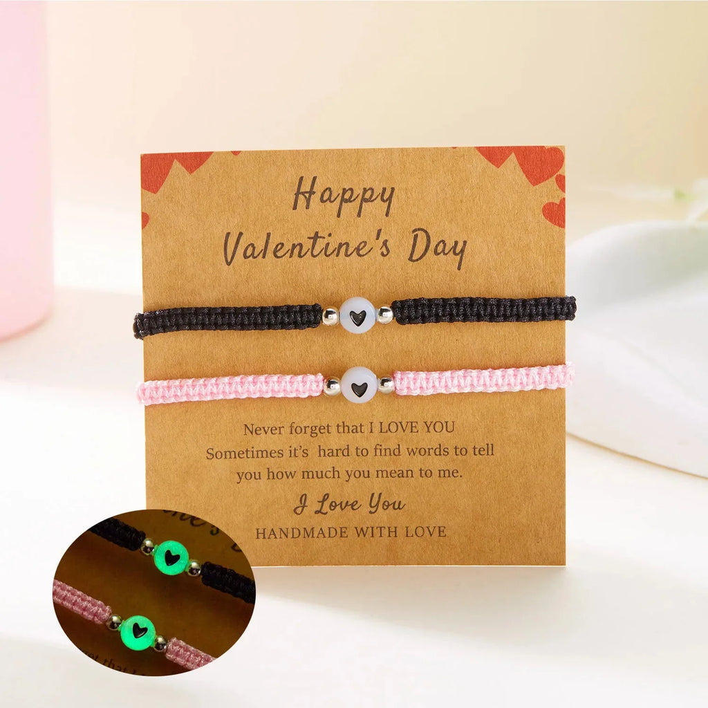 Pulseras para Parejas de Amigos Gourmette Romántica