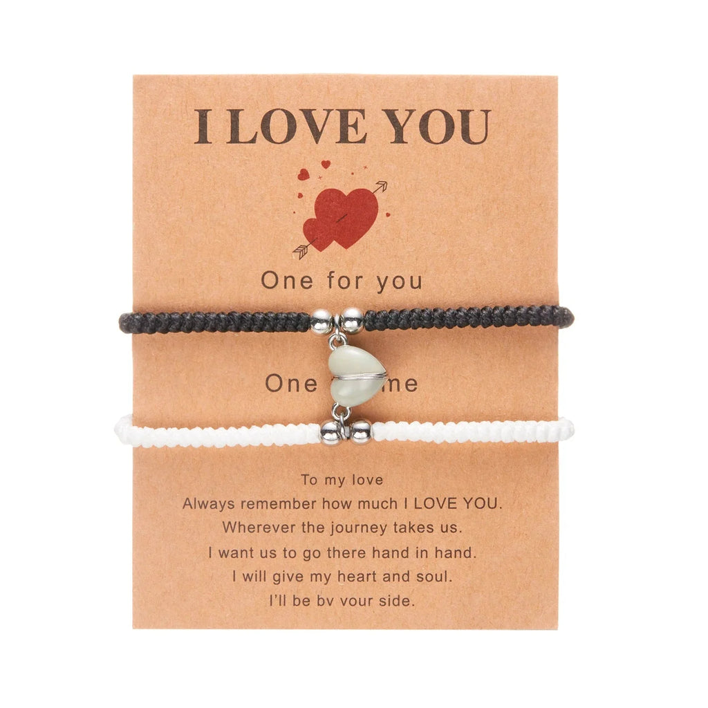 Pulseras para Parejas de Amigos Gourmette Romántica