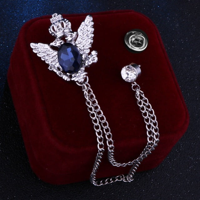 Broche de traje pájaros