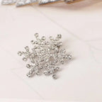 Broche Copo de Nieve Invierno Mujer plata