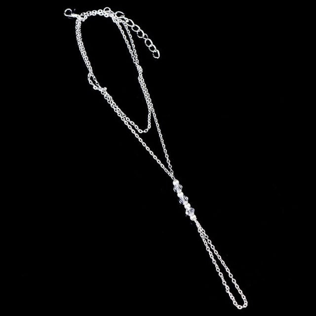 Cadena de Tobillo Oro y Plata para Mujer plata