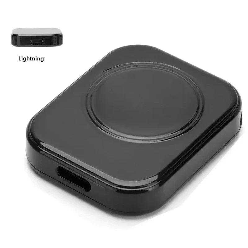 Cargador Inalámbrico Portátil para Apple Watch negro