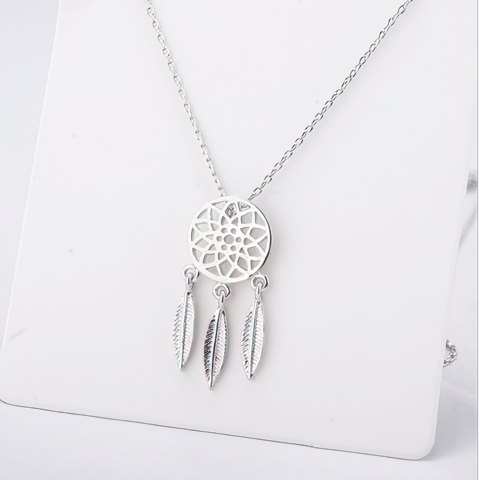 Collar Atrapasueños plata