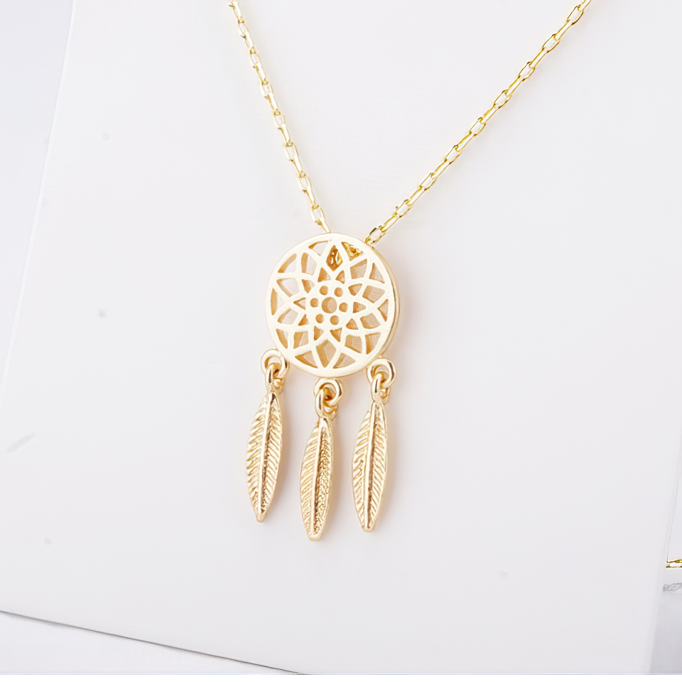 Collar Atrapasueños Oro