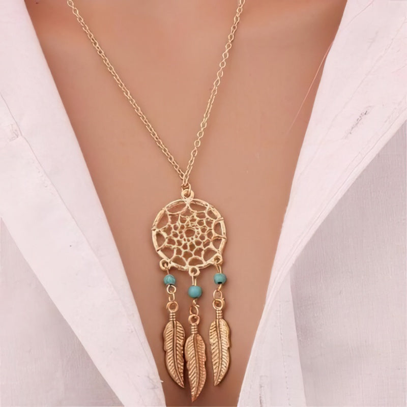 Collar Atrapasueños Oro