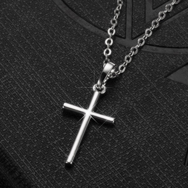 Collar con Cruz de plata