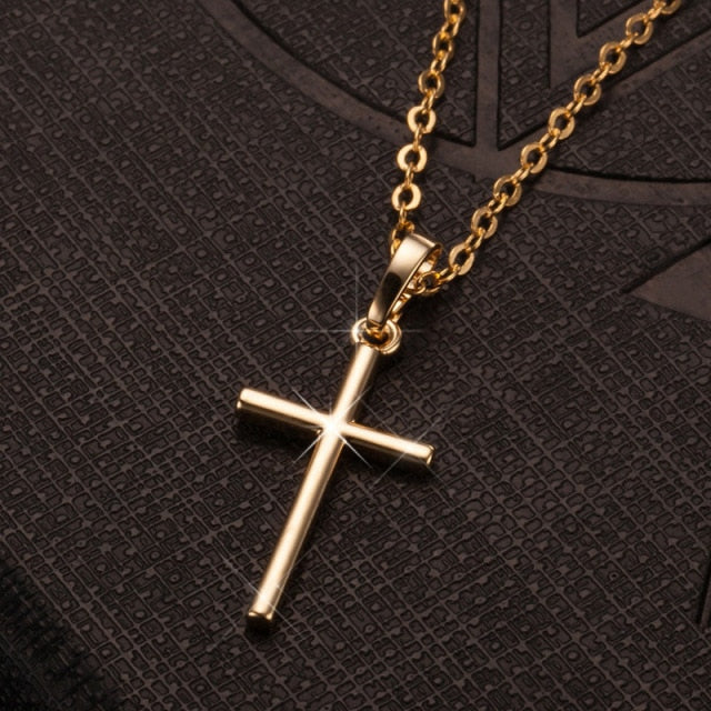 Collar con Cruz de oro