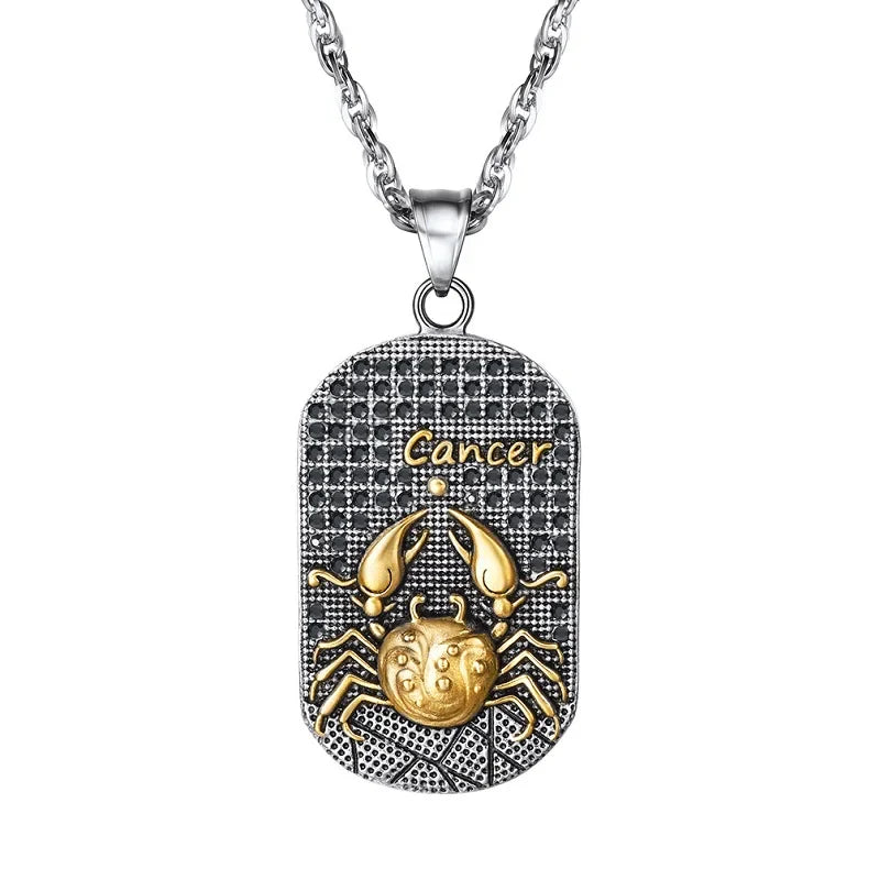Collar con Colgante de Estilo Signo del Zodiaco Astrológico