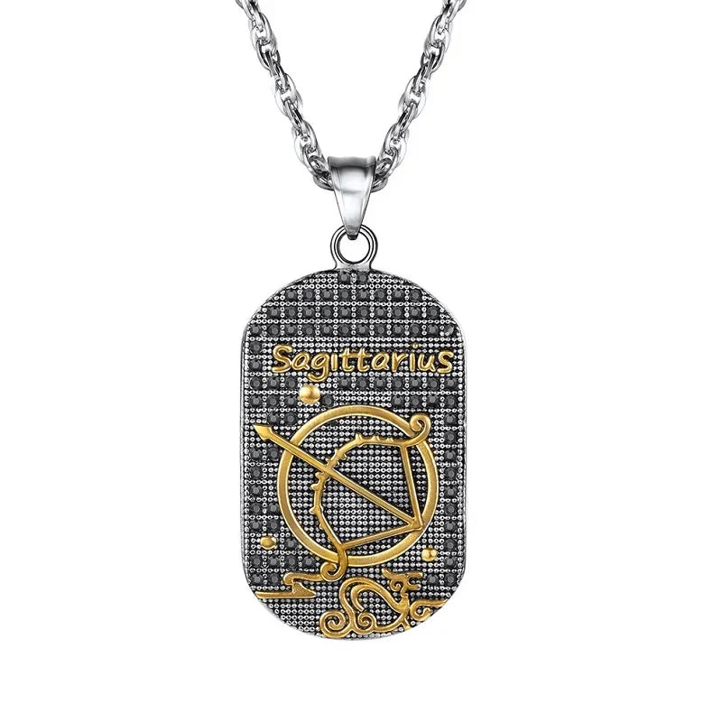 Collar con Colgante de Estilo Signo del Zodiaco Astrológico